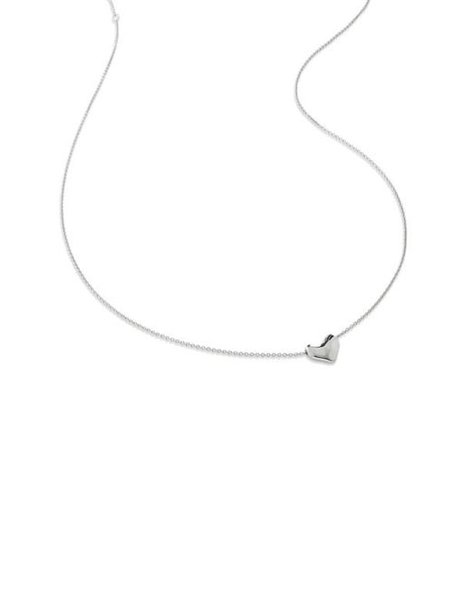 Monica Vinader Heart Charm Necklace in at