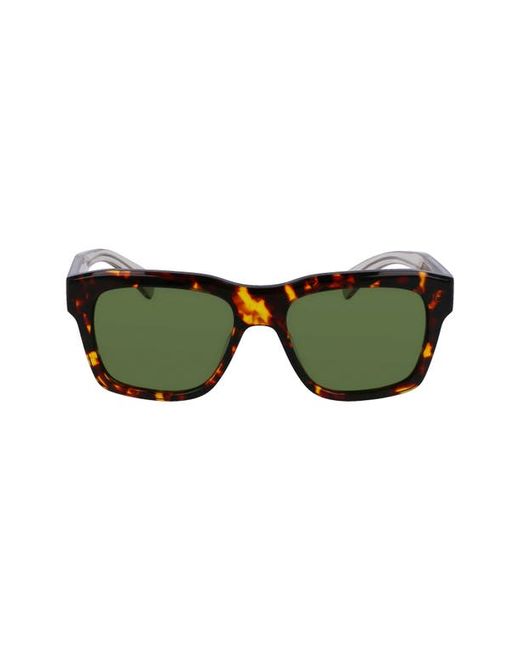 Ferragamo 56mm Polarized Rectangular Sunglasses in at