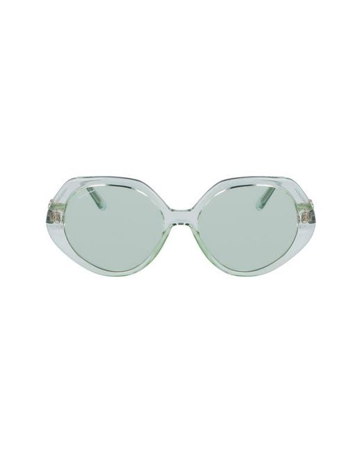 Ferragamo 58mm Polarized Modified Oval Sunglasses in at