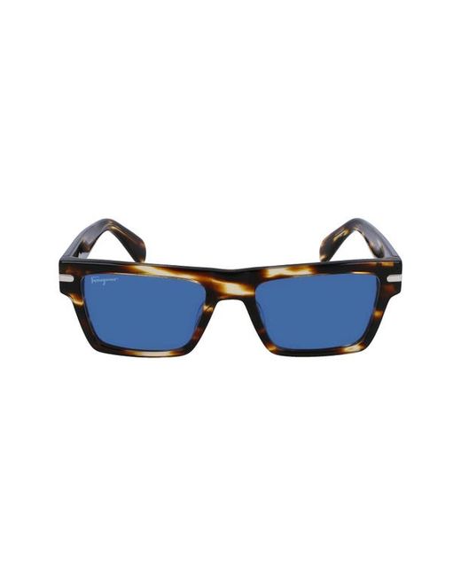 Ferragamo 54mm Polarized Rectangular Sunglasses in at