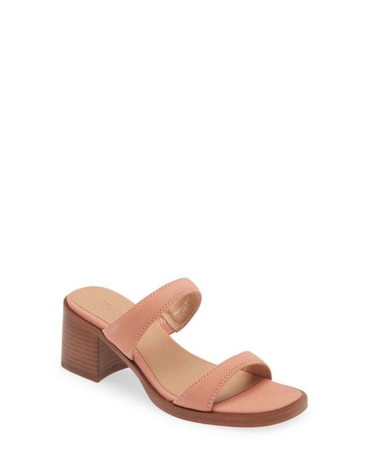 Madewell The Saige Double Strap Slide Sandal in at