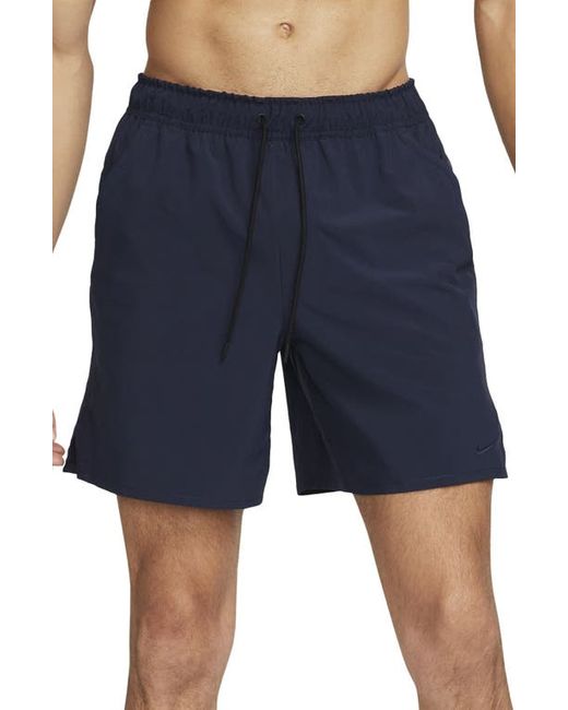 Nike Dri-FIT Unlimited 7-Inch Unlined Athletic Shorts in Obsidian/Obsidian at
