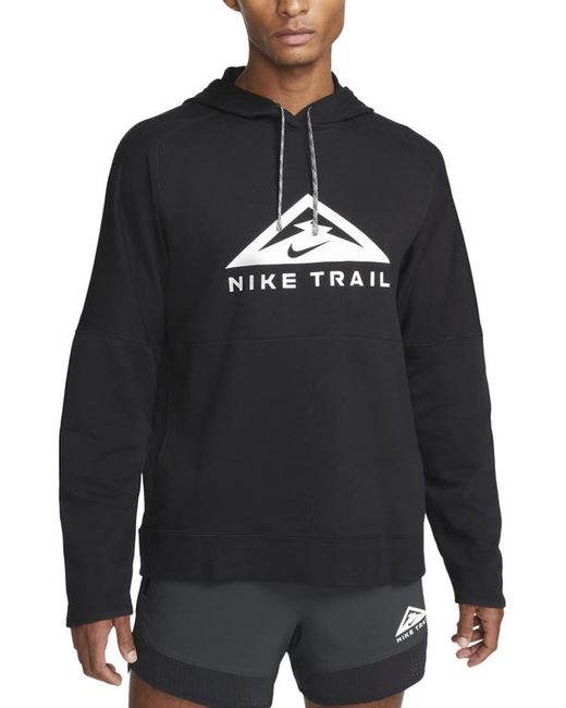 Nike Dri-FIT Trail Running Hoodie in Black/Black at