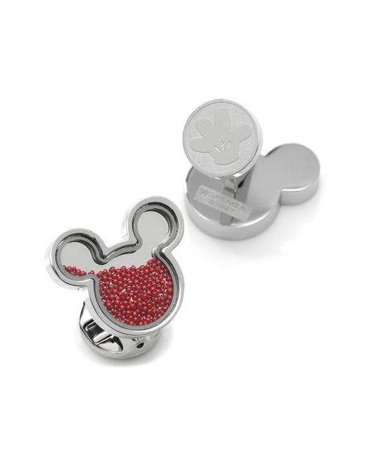 Cufflinks, Inc. Inc. x Disney Mickey Silhouette Floating Beads Cuff Links in at