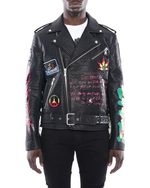 Cult Of Individuality Leather Moto Jacket in at