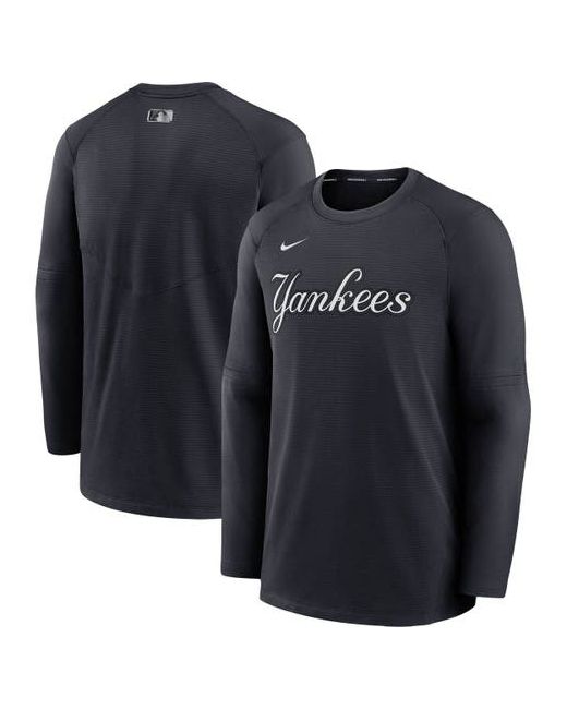 Nike New York Yankees Authentic Collection Pregame Performance Raglan Pullover Sweatshirt at