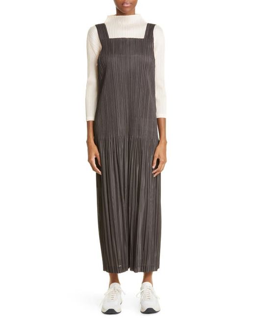 Pleats Please By Issey Miyake Thicker Bottoms Pleated Crop Jumpsuit in at
