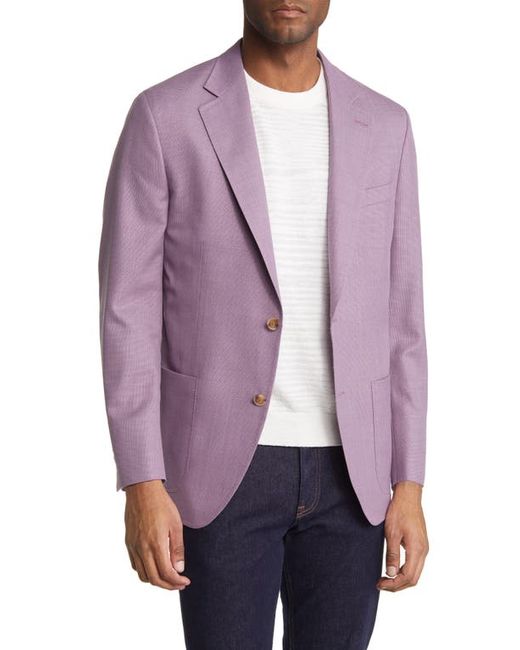 Peter Millar Solid Wool Sport Coat in Purple at