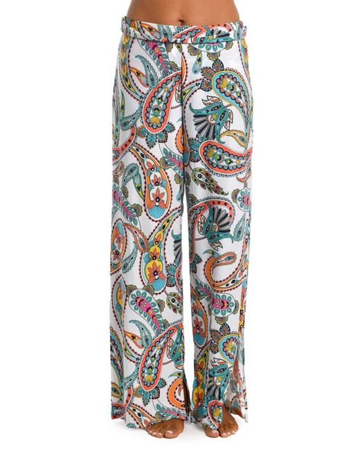La Blanca Pave Paisley Wide Leg Cover-Up Pants in at