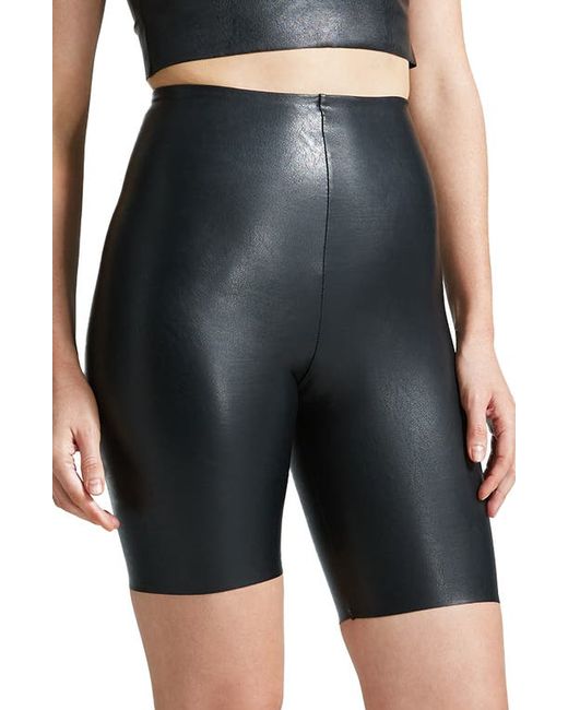 Commando Faux Leather Bike Shorts in at