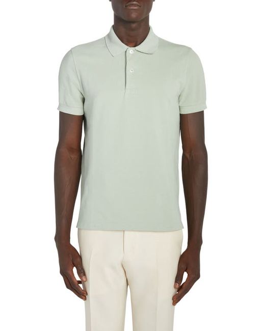 Tom Ford Short Sleeve Cotton Piqué Polo in at