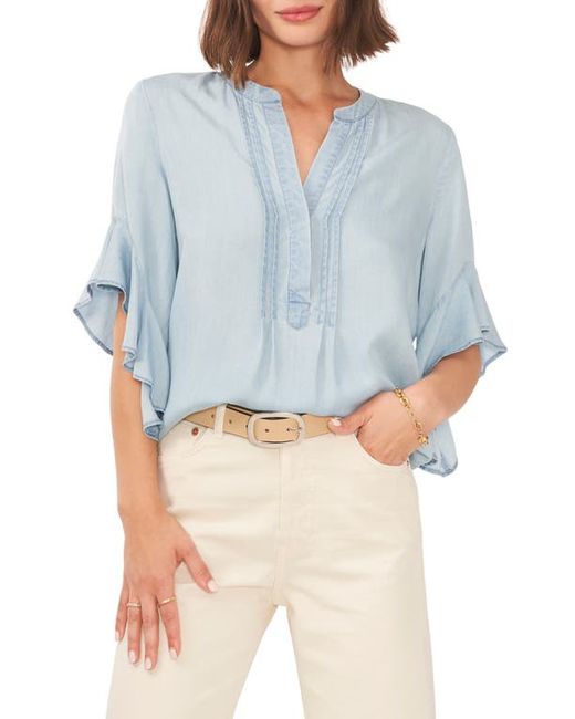 Vince Camuto Pintuck Flutter Sleeve Blouse in at