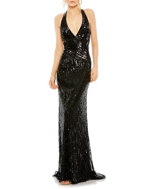 Mac Duggal Sleeveless Sequin Gown in at