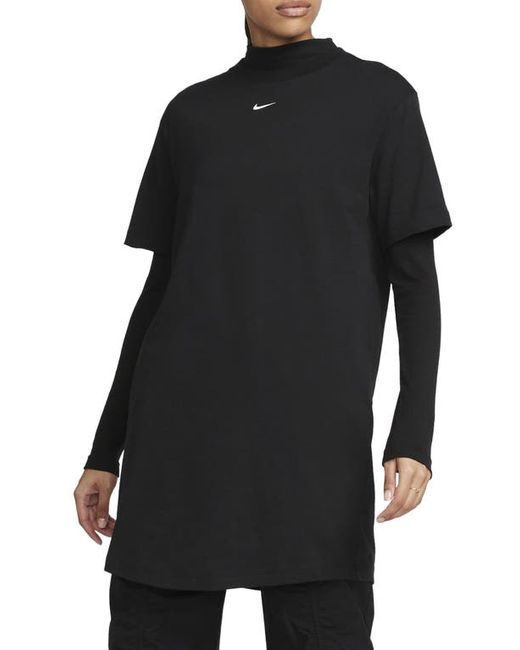 Nike Sportswear Essential T-Shirt Dress in Black at