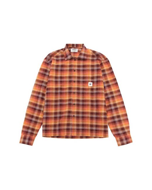 Caterpillar Check Workwear Button-Up Shirt in at