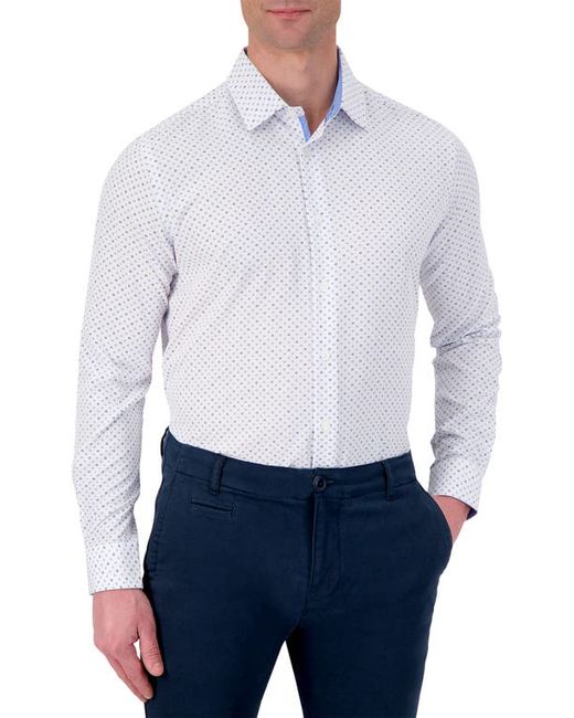 Report Collection 4X Stretch Slim Fit Neat Dress Shirt in at