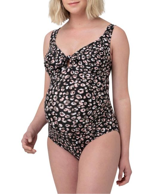 Ripe Maternity Sahara Tie Front One-Piece Maternity Swimsuit in at