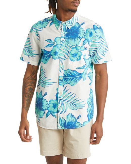 Chubbies Soft Stretch Full Button Short Sleeve Shirt in at