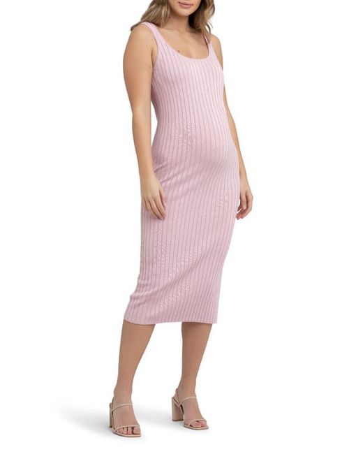 Ripe Maternity Carmen Rib Maternity Dress in at