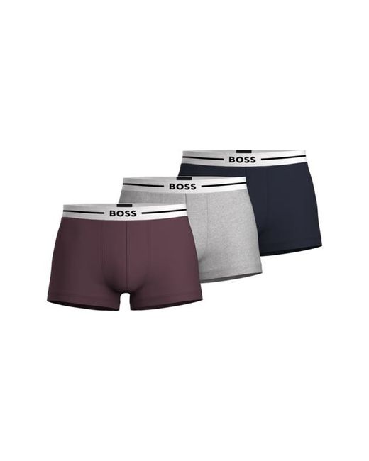 Boss Assorted 3-Pack Cotton Stretch Jersey Boxer Briefs in at