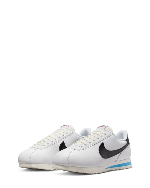 Nike Cortez Sneaker in White/Black/Sail at