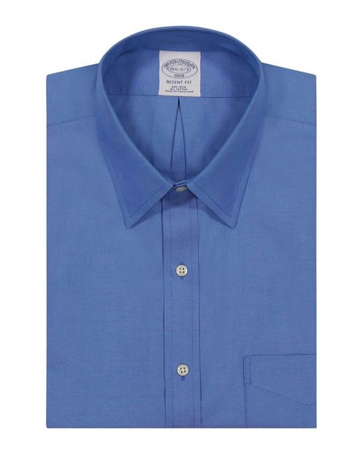 Brooks Brothers Non-Iron Regent Fit Dress Shirt in Sld Fb at 17 32