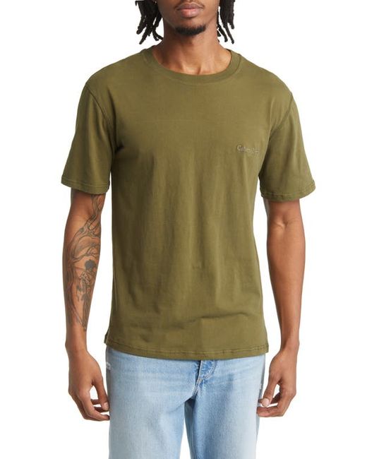 Caterpillar Embroidered Cotton T-Shirt in at