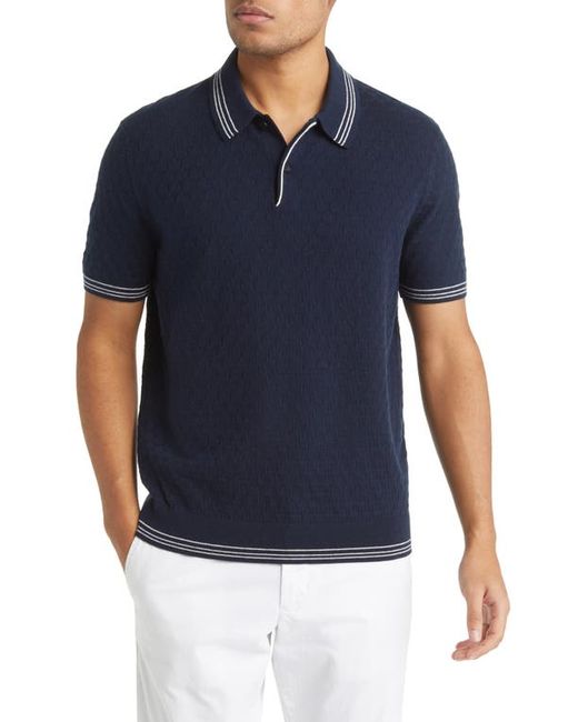 Ted Baker London Mahana Stitched Short Sleeve Polo Sweater in at