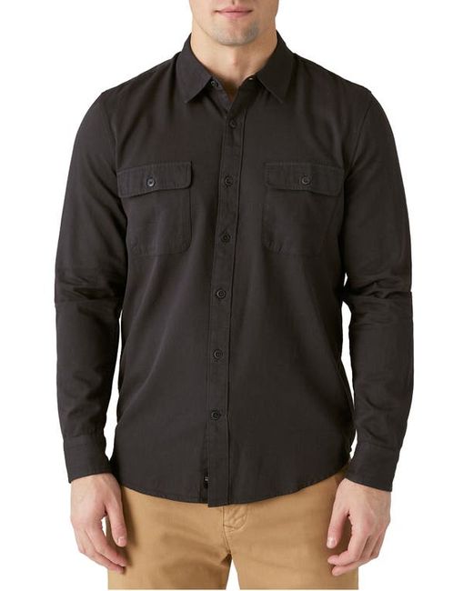Lucky Brand Lived-In Solid Button-Up Shirt in at