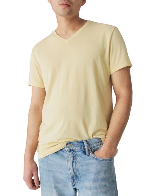 Lucky Brand Venice V-Neck Burnout T-Shirt in at