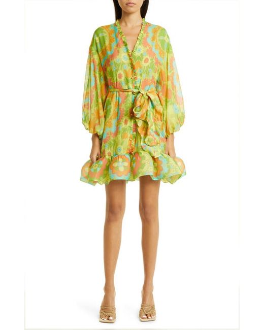 Alexis Analia Long Sleeve Silk Dress in at