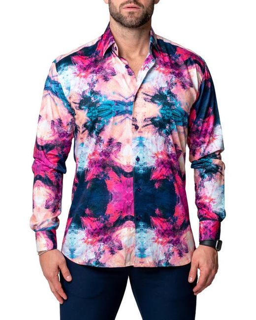 Maceoo Fibonacci Tranquil Regular Fit Button-Up Shirt in at