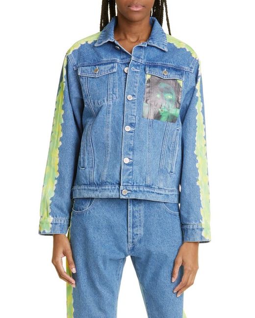 Sky High Farm Workwear x Quil Lemons Gender Inclusive Denim Jacket in at