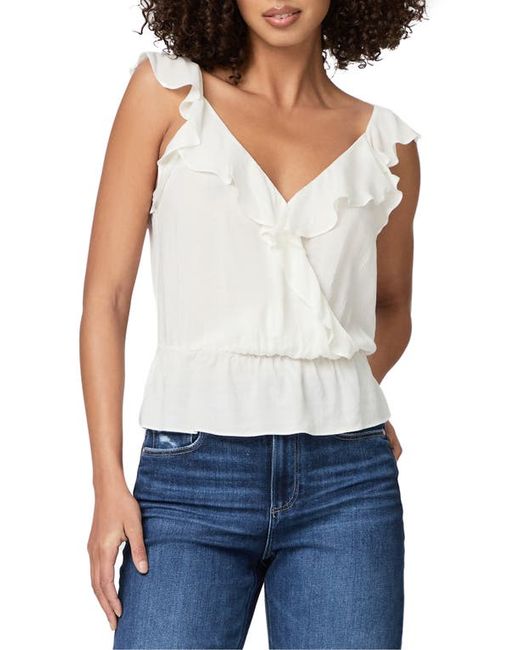 Paige Fenna Ruffle V-Neck Top in at