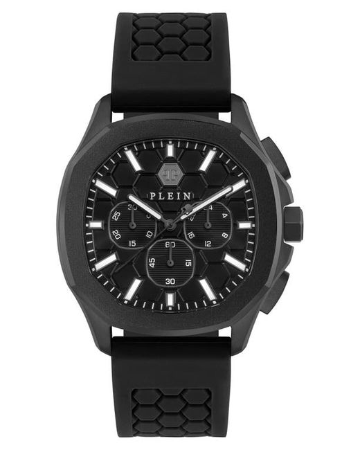 Philipp Plein Spectre Chronograph Silicone Strap Watch 44mm in at