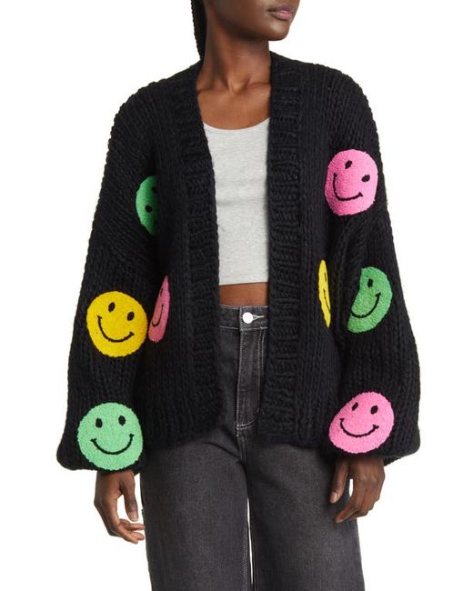 Dressed in Lala Visionary Oversize Open Front Cardigan in at