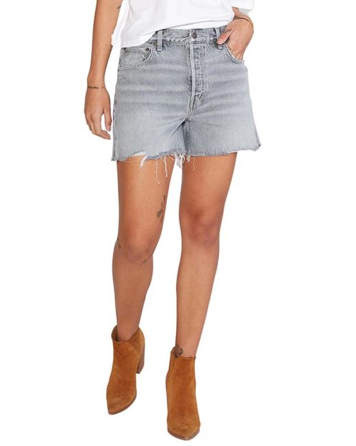 Ética Haven Slouch Cutoff Denim Shorts in at