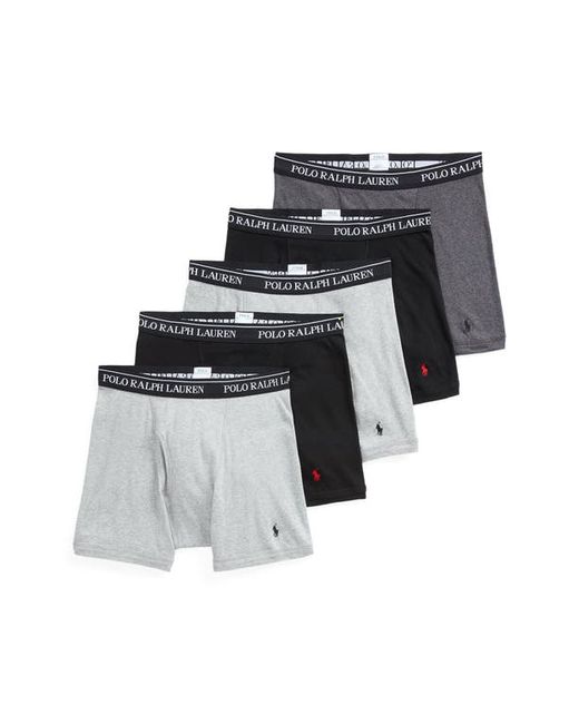 Polo Ralph Lauren Assorted 5-Pack Cotton Boxer Briefs in at