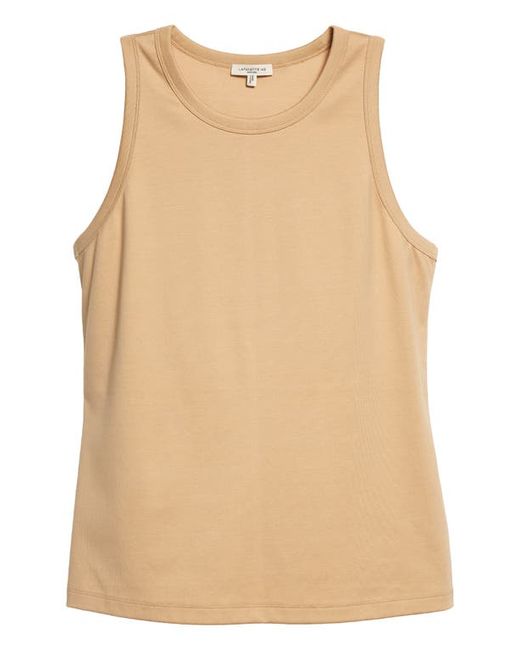 Lafayette 148 New York Scoop Neck Stretch Cotton Tank in at