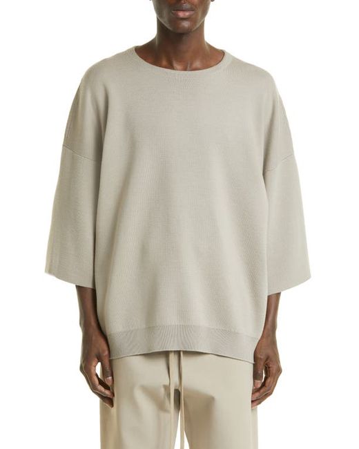 Fear Of God Eternal Lightweight Merino Wool Short Sleeve Sweater in at