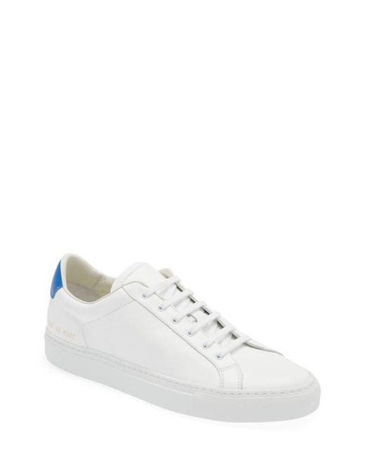 Common Projects Retro Low Top Sneaker in White/Bluette at