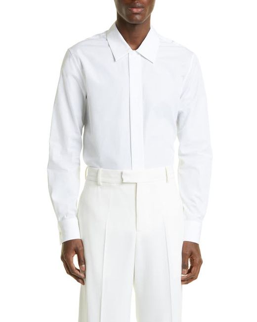 Alexander McQueen Organic Cotton Poplin Button-Up Shirt in at