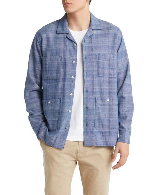 Original Madras Trading Company Cuban Plaid Cotton Button-Up Shirt in at