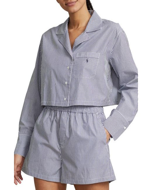 Polo Ralph Lauren Crop Cotton Poplin Short Pajamas in at