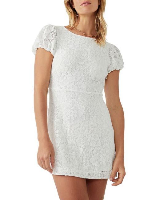 Free People Hailee Puff Sleeve Lace Dress in at