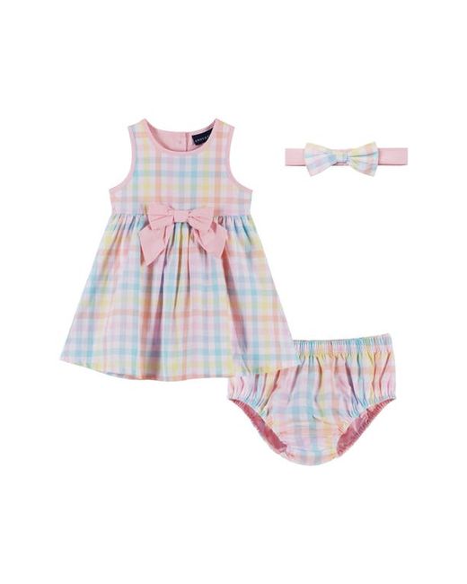Andy & Evan Gingham Sundress Headband Bloomers Set in at