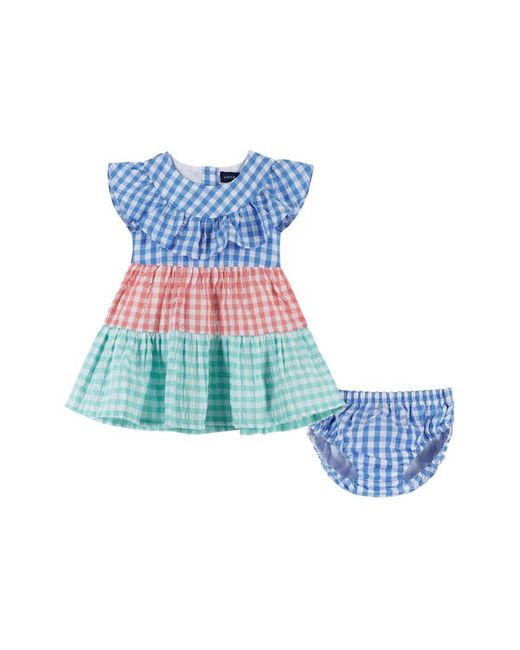 Andy & Evan Tiered Gingham Dress Bloomers Set in at