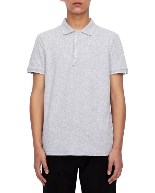 Armani Exchange Logo Tape Stretch Cotton Polo in at