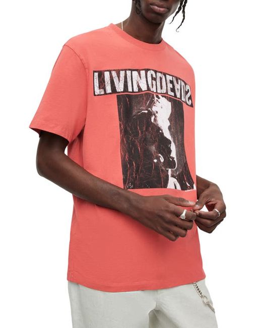 AllSaints Living Graphic Tee in at