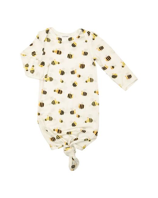 Angel Dear Chubby Bee Print Knotted Gown in at